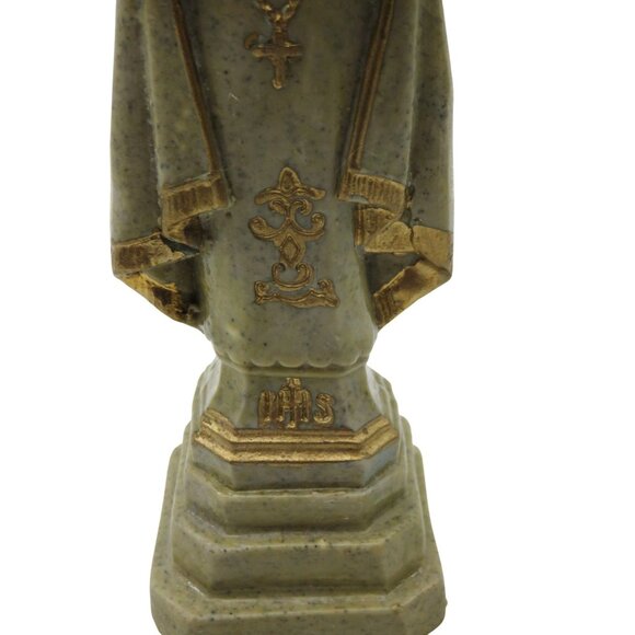 VOLCANIC Ash Mt PINATUBO Religious Statue 7.5" Handmade Eruption Victims 1990s - Picture 10 of 10